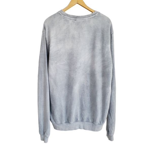 Bolongaro Trevor Sweatshirt Grey Acid Washed Size Large - Picture 2 of 11